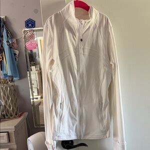 lululemon athletica White Zip-Up Jacket